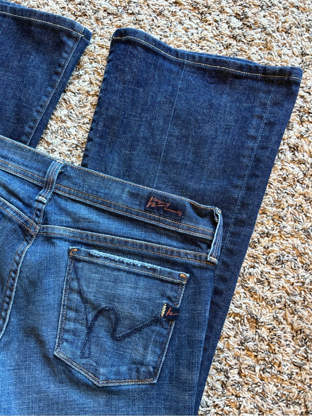 Citizens Of Humanity Y2K Ingrid Stretch 002 Low Waist Flare Jeans